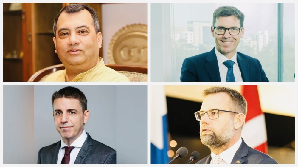 সাবের হোসেন চৌধুরীর বাসায় তিন রাষ্ট্রদূতের বৈঠক: রাজনৈতিক অঙ্গনে নতুন আলোচনার জন্ম সাবের হোসেন চৌধুরীর বাসায় তিন রাষ্ট্রদূতের বৈঠক: রাজনৈতিক অঙ্গনে নতুন আলোচনার জন্ম