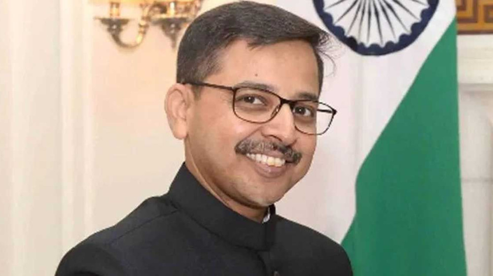 ভারতের হাইকমিশনার প্রণয় ভার্মাকে পররাষ্ট্র মন্ত্রণালয়ে তল ভারতের হাইকমিশনার প্রণয় ভার্মাকে পররাষ্ট্র মন্ত্রণালয়ে তল