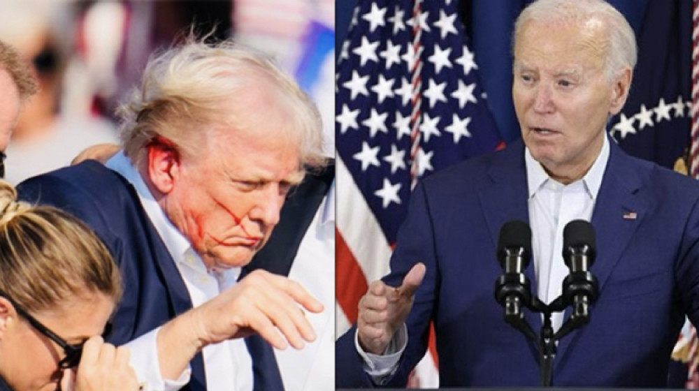 ডোনাল্ড ট্রাম্পের উপর গুলির ঘটনার পর প্রেসিডেন্ট বাইডেনের প্রতিক্রিয়া