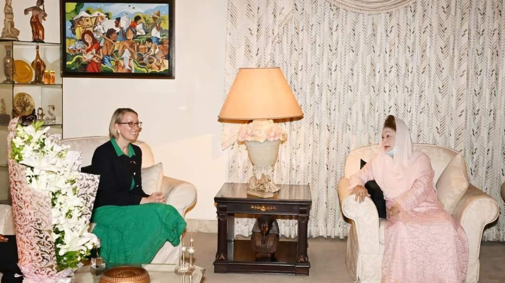 খালেদা জিয়ার বাসায় ব্রিটিশ হাইকমিশনার