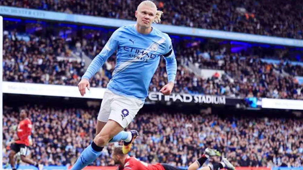 হালান্ডের জোড়া গোলে দুর্দান্ত জয় ম্যানসিটির হালান্ডের জোড়া গোলে দুর্দান্ত জয় ম্যানসিটির